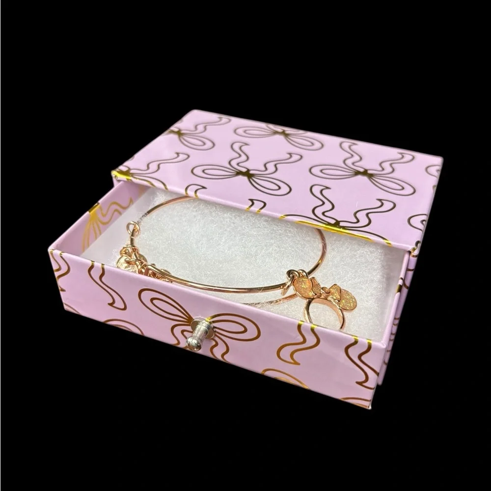 Alex & Ani Rose Gold Minnie Mouse Bracelet with box - Picture 2 of 8